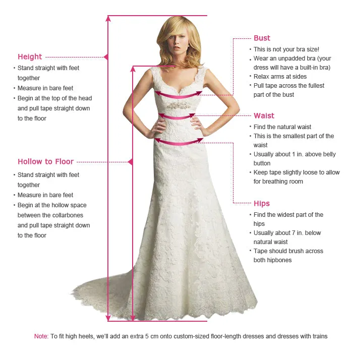 A-Line V-Neck Backless Sweep Train Pink Wedding Dress with Appliques OHD255