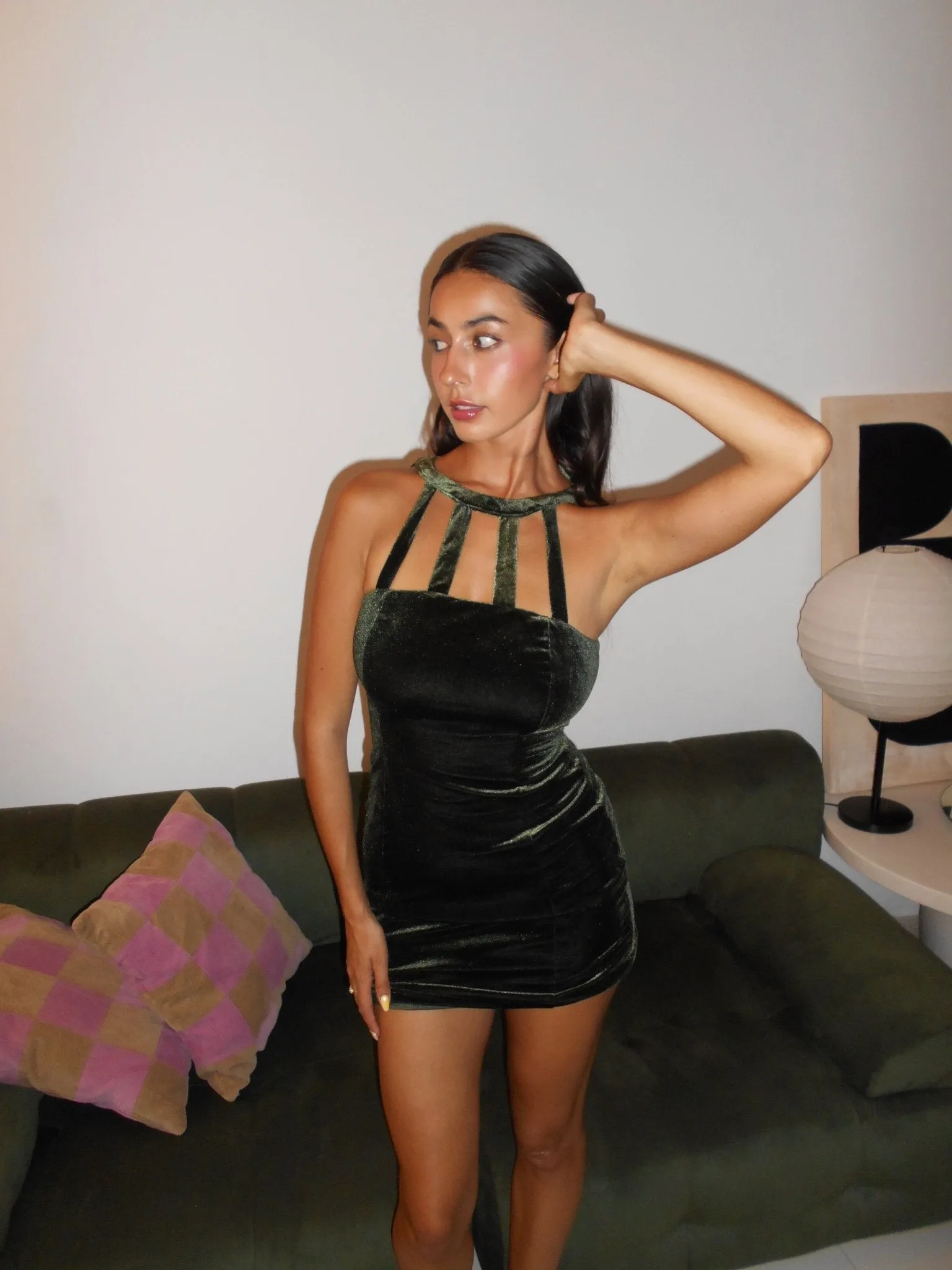 After Hours Velvet Mini Dress