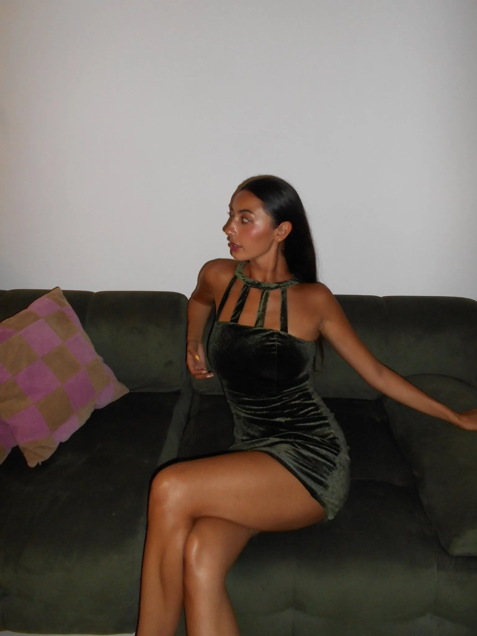 After Hours Velvet Mini Dress