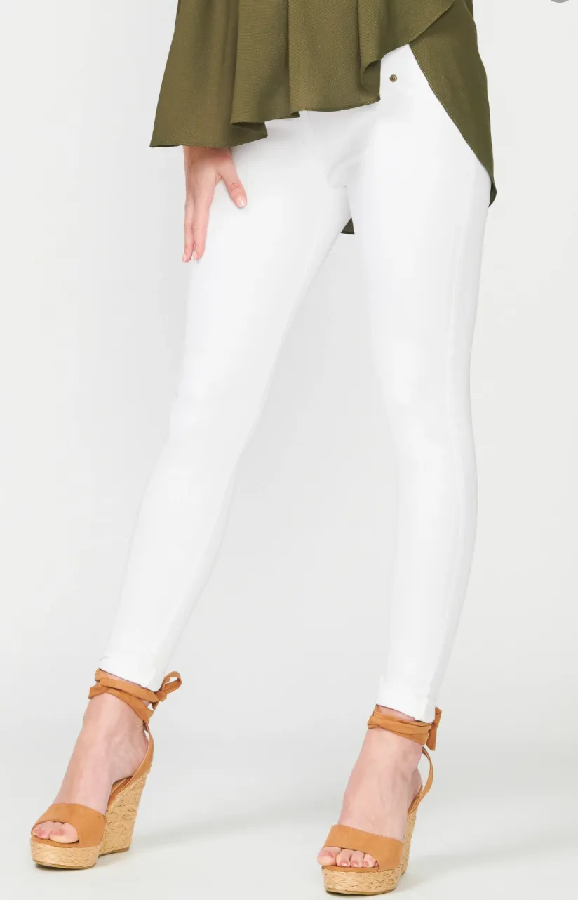 AG X A Pea in the Pod white slim jeans (over the belly) - size 30 (medium)