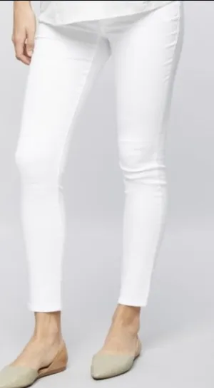 AG X A Pea in the Pod white slim jeans (over the belly) - size 30 (medium)
