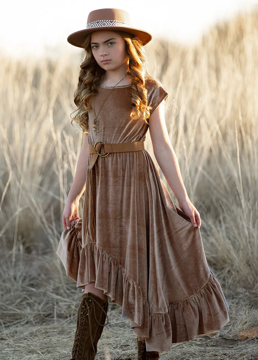 Aleena Dress in Taupe