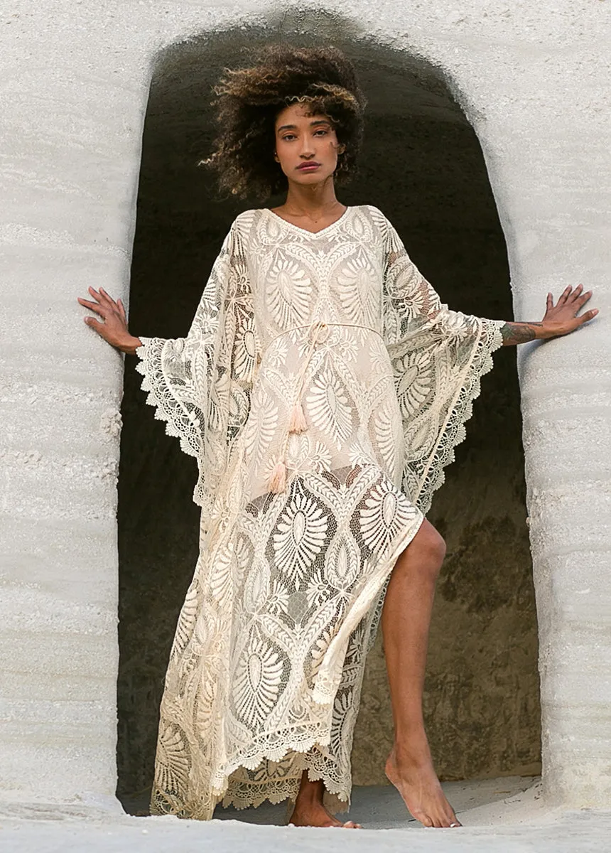 Aluma Kaftan in Gardenia