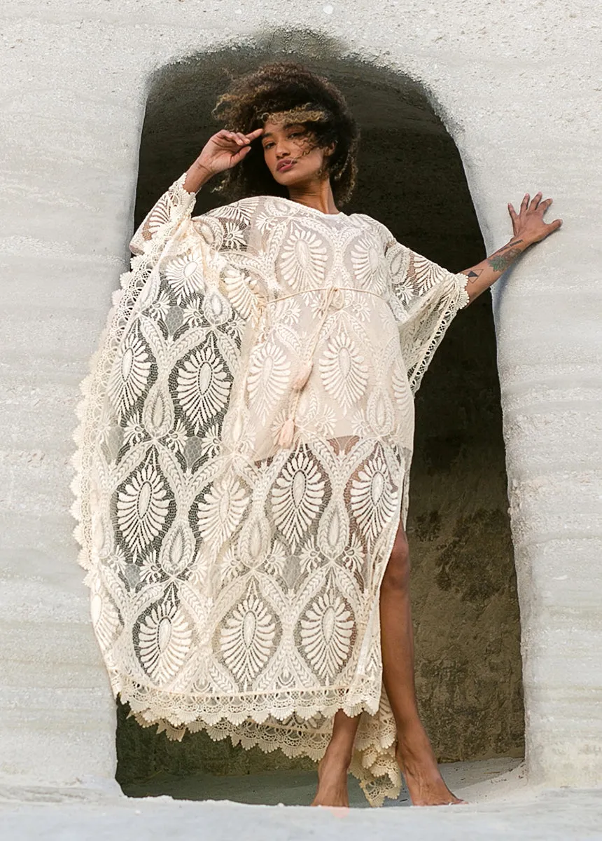 Aluma Kaftan in Gardenia