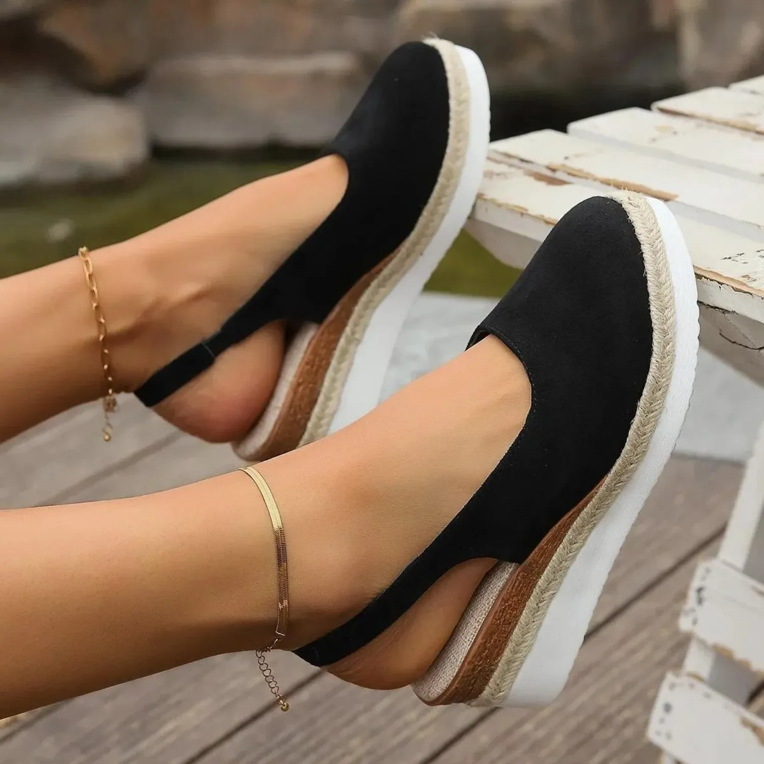 Anika - Comfy Wedge Sandals