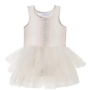 B.A.E. SUEDE TUTU DRESS - FAWN PRINT