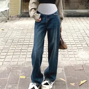 Belly Bliss Plus Size Maternity Wide Leg Jeans