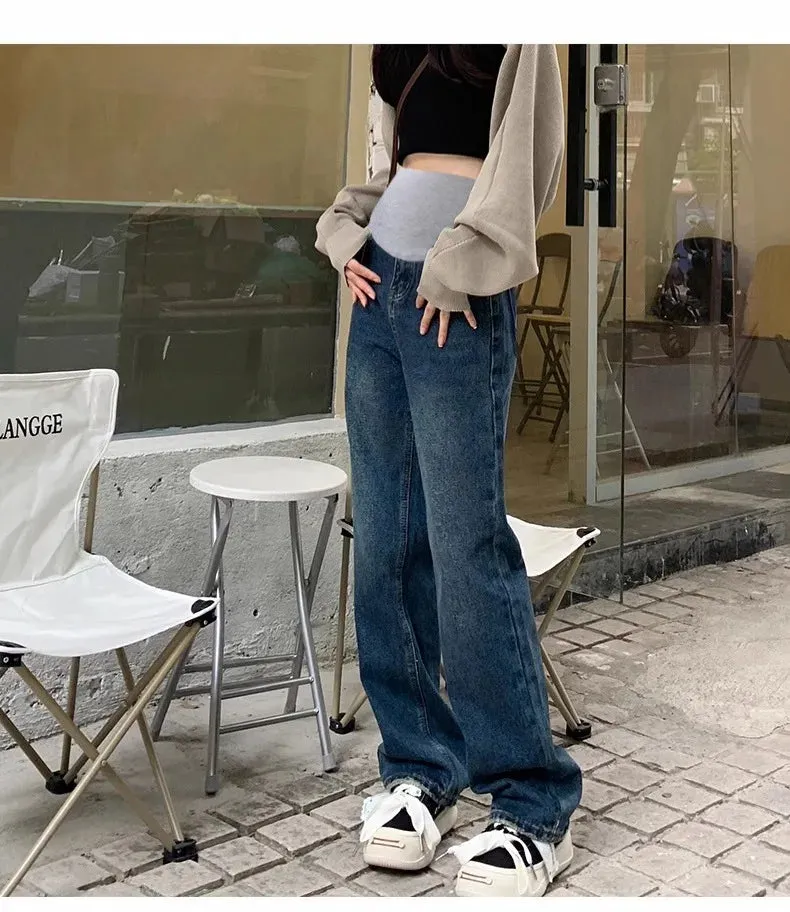 Belly Bliss Plus Size Maternity Wide Leg Jeans