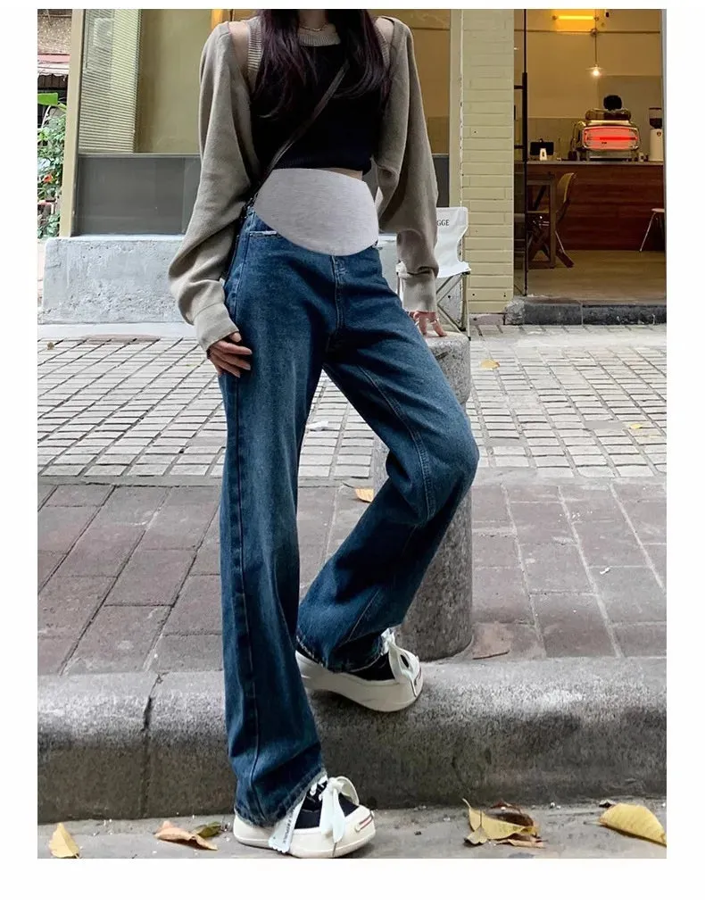 Belly Bliss Plus Size Maternity Wide Leg Jeans