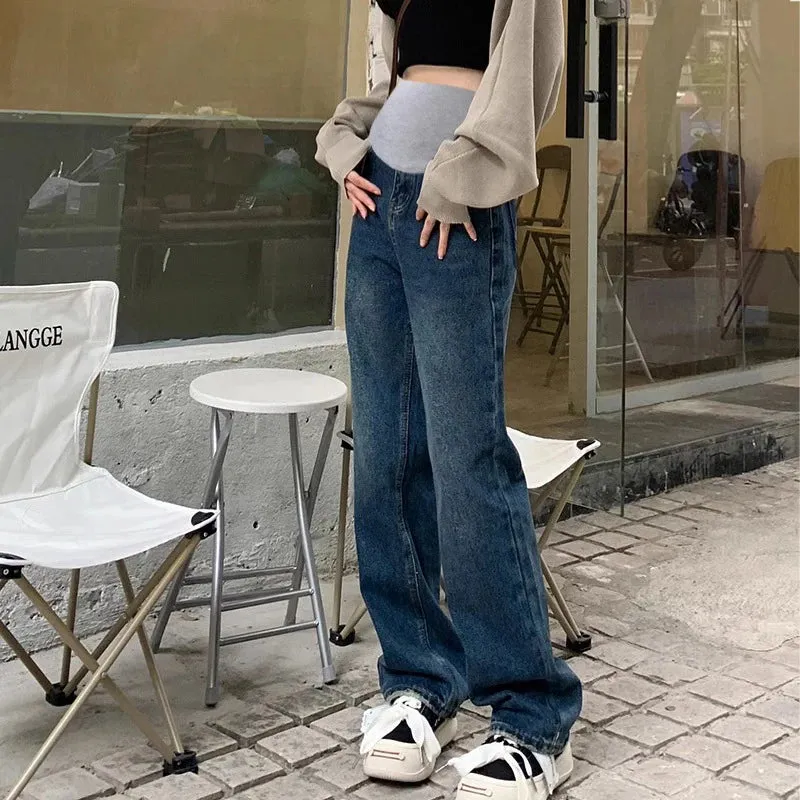 Belly Bliss Plus Size Maternity Wide Leg Jeans