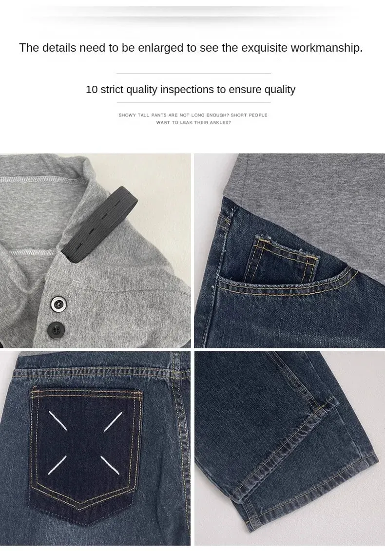 Belly Bliss Plus Size Maternity Wide Leg Jeans