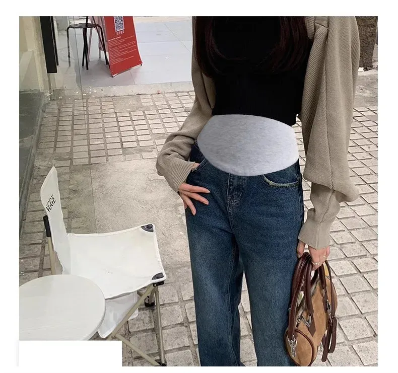 Belly Bliss Plus Size Maternity Wide Leg Jeans