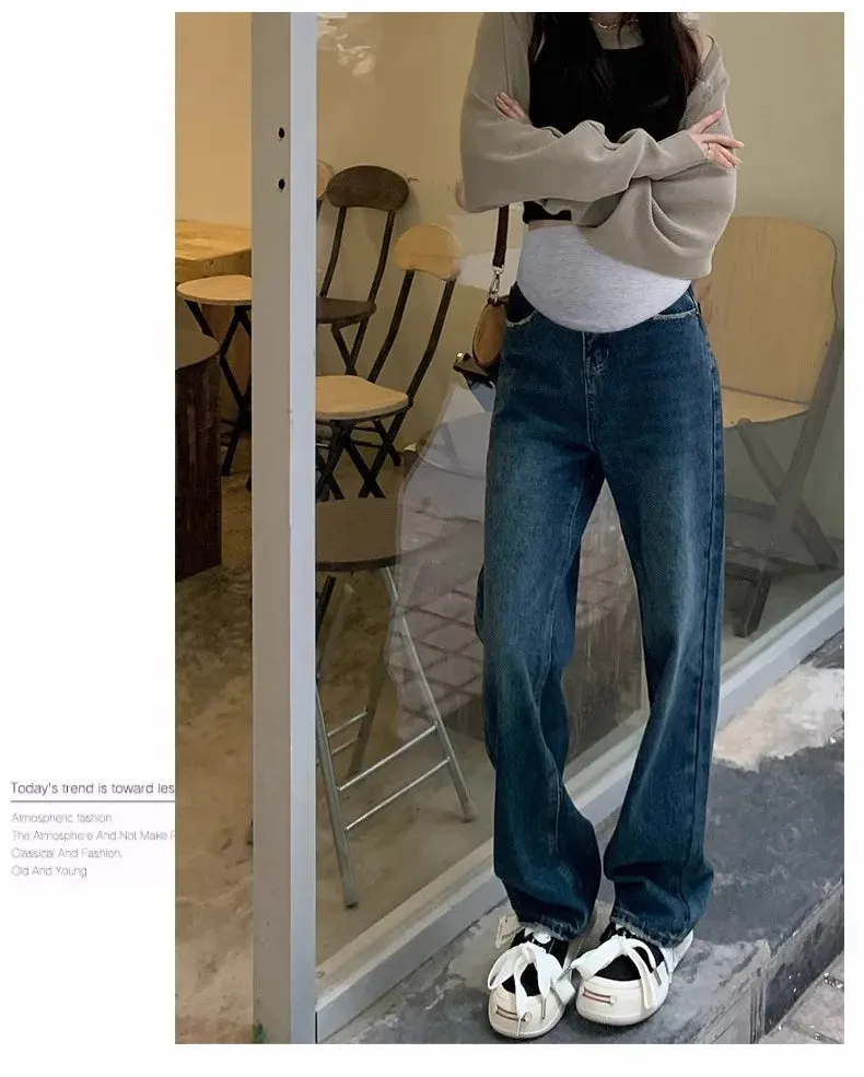 Belly Bliss Plus Size Maternity Wide Leg Jeans