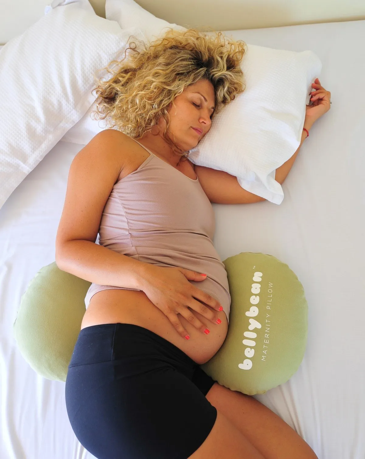 Bellybean Maternity Pillow from Australia (Organic Cotton) - Beige