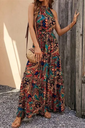 Bohemian Floral Patchwork Printed Dresses