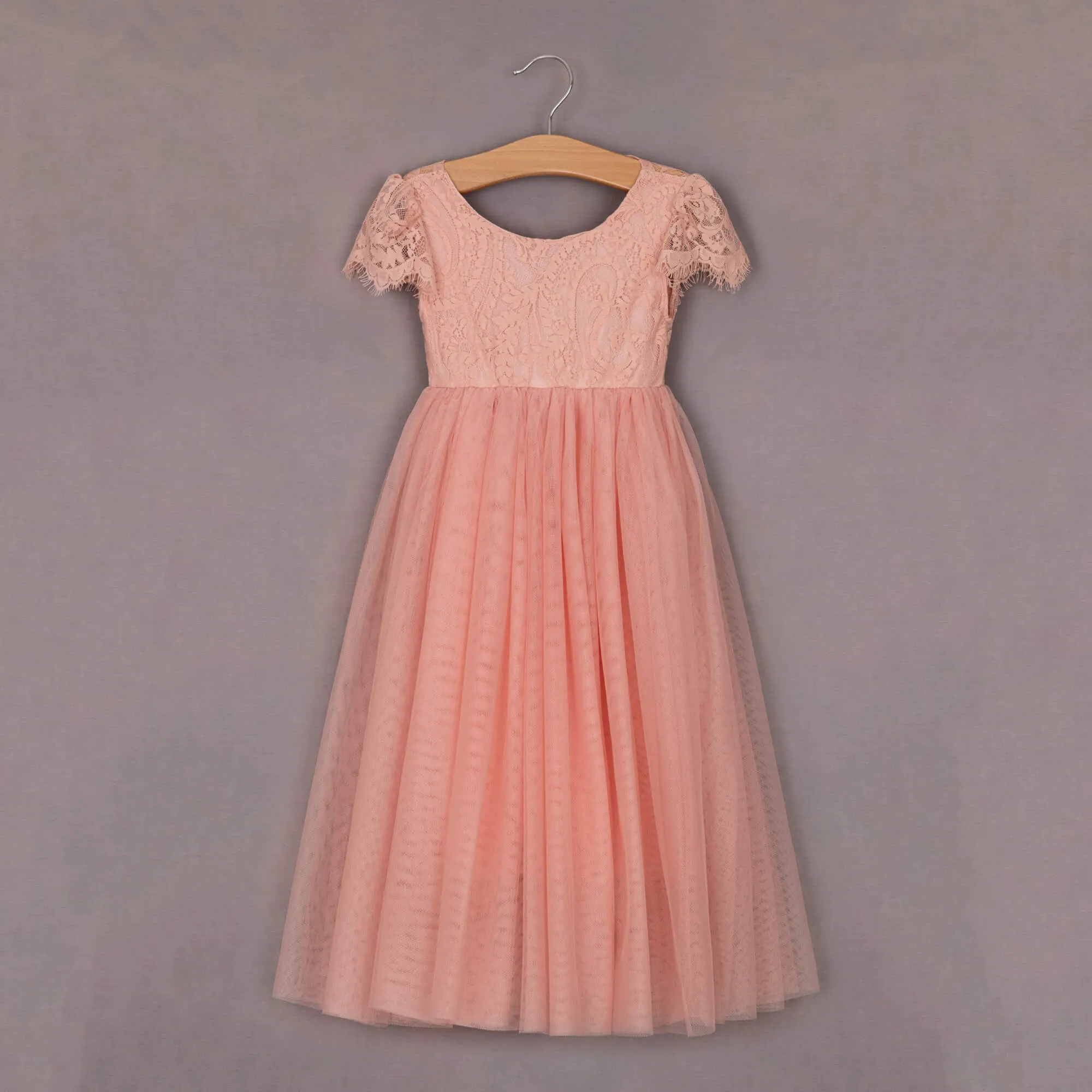 Bohemian Flutter Dress - Salmon