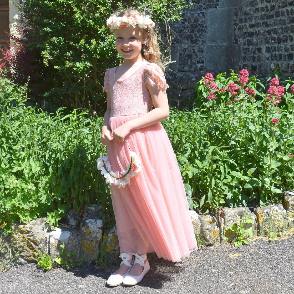 Bohemian Flutter Dress - Salmon