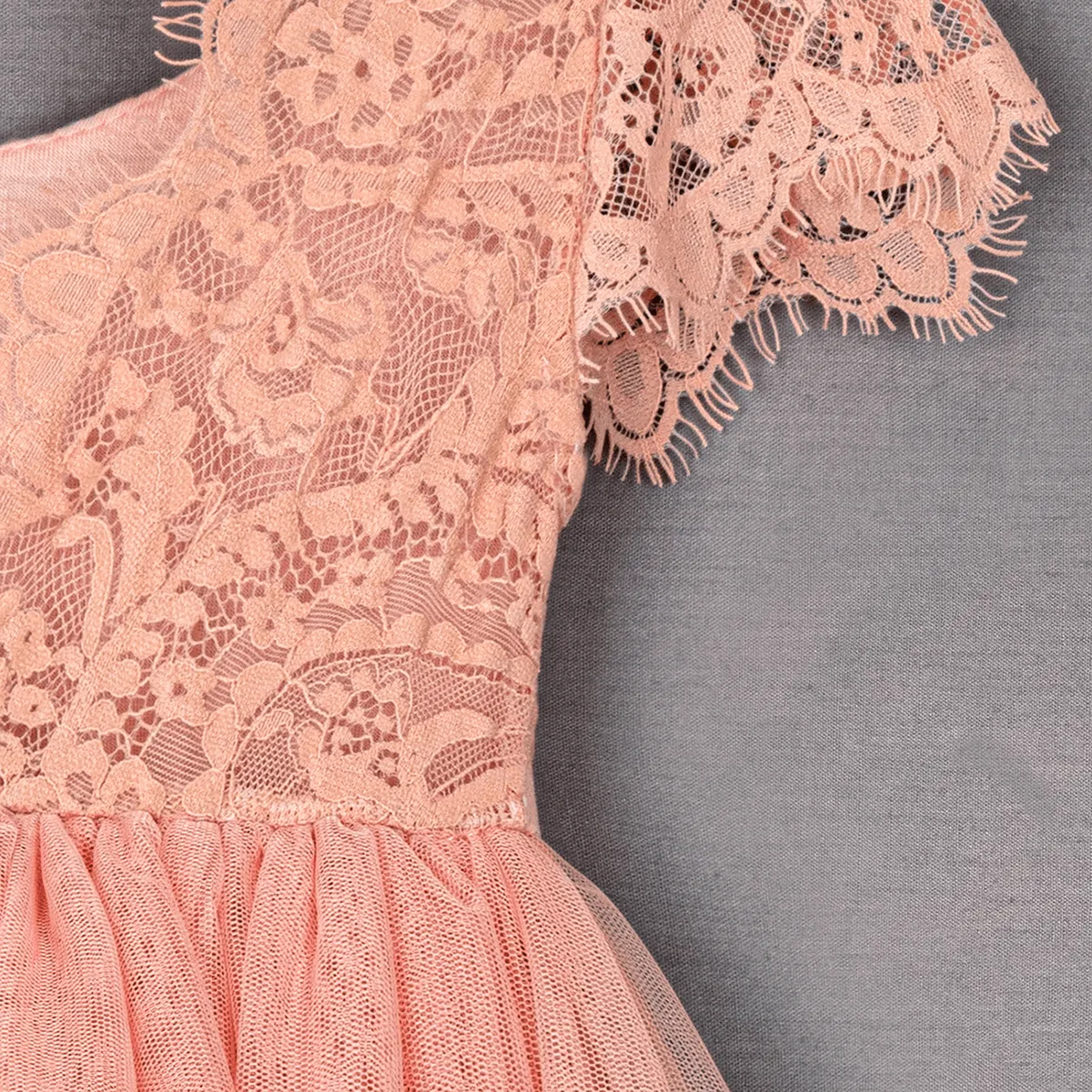 Bohemian Flutter Dress - Salmon