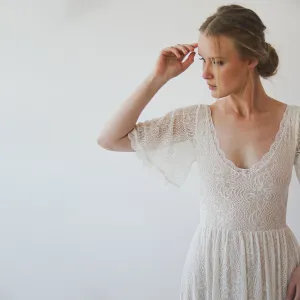Bohemian nude dress #1232