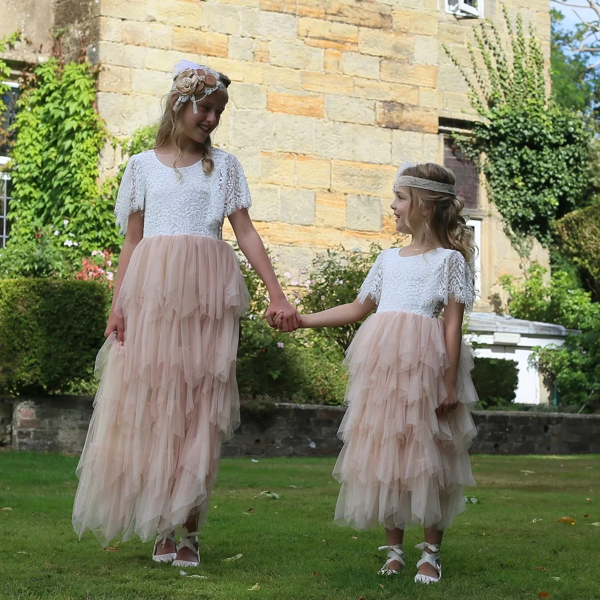 Bohemian Princess Dress - Apricot Champagne