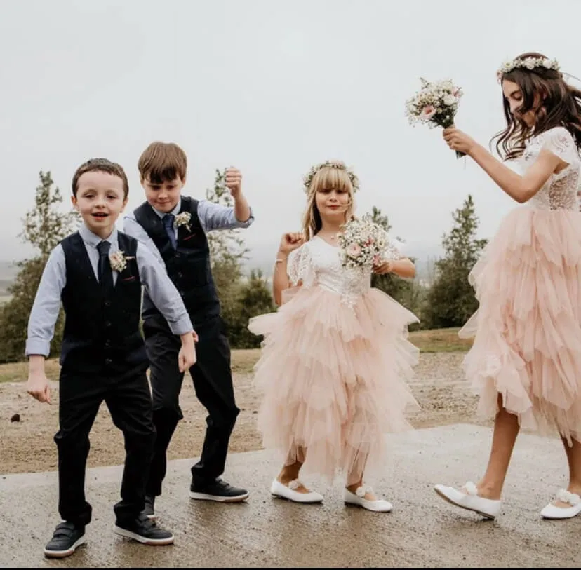 Bohemian Princess Dress - Apricot Champagne