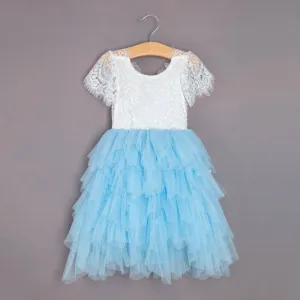 Bohemian Princess Dress - Sky Blue