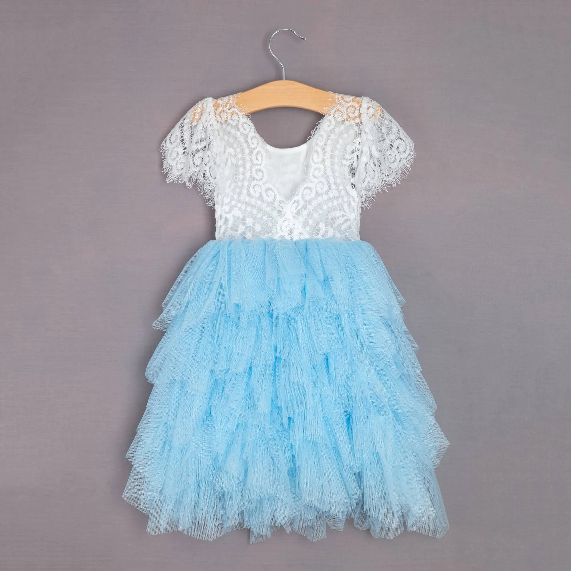 Bohemian Princess Dress - Sky Blue