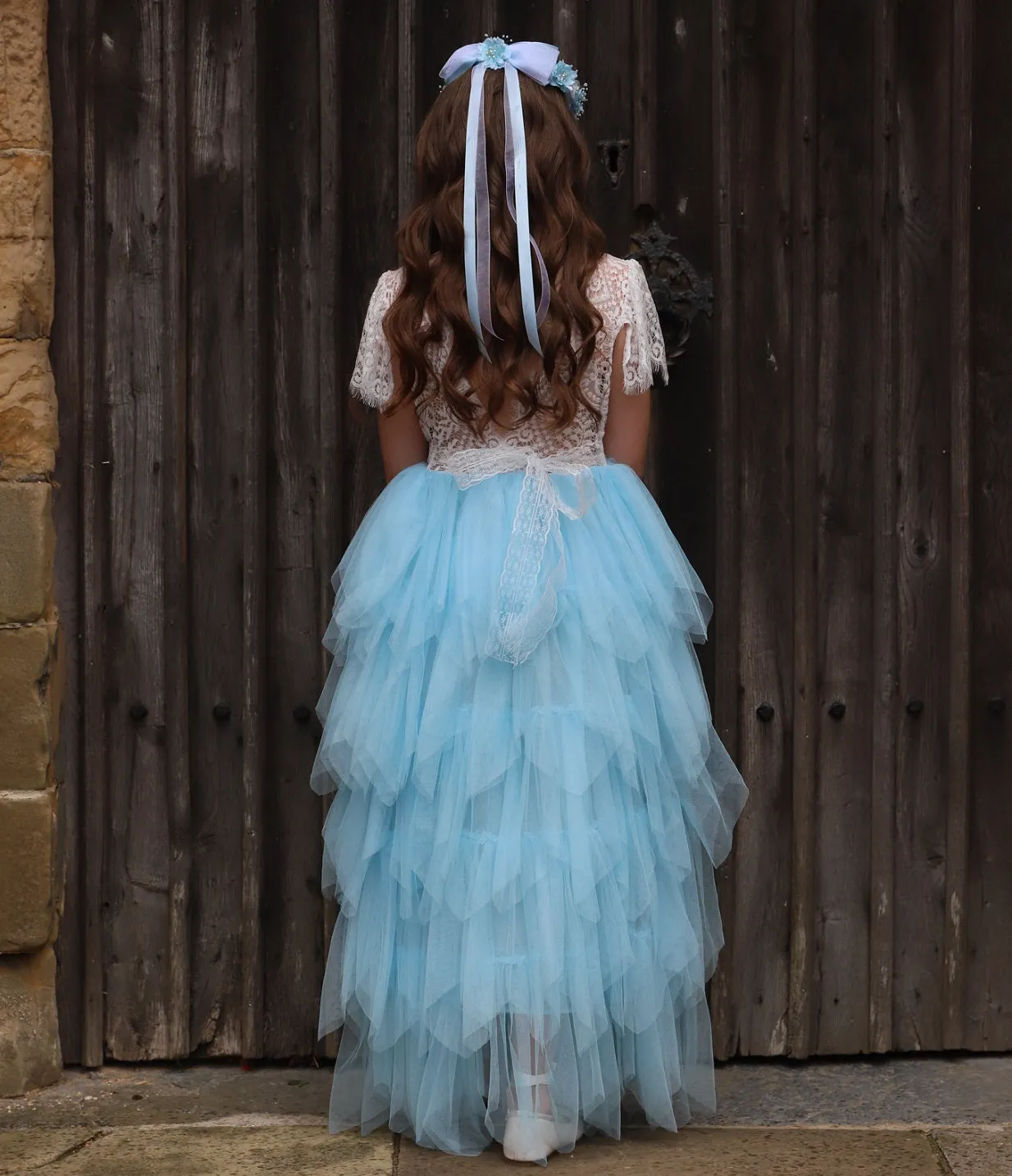 Bohemian Princess Dress - Sky Blue