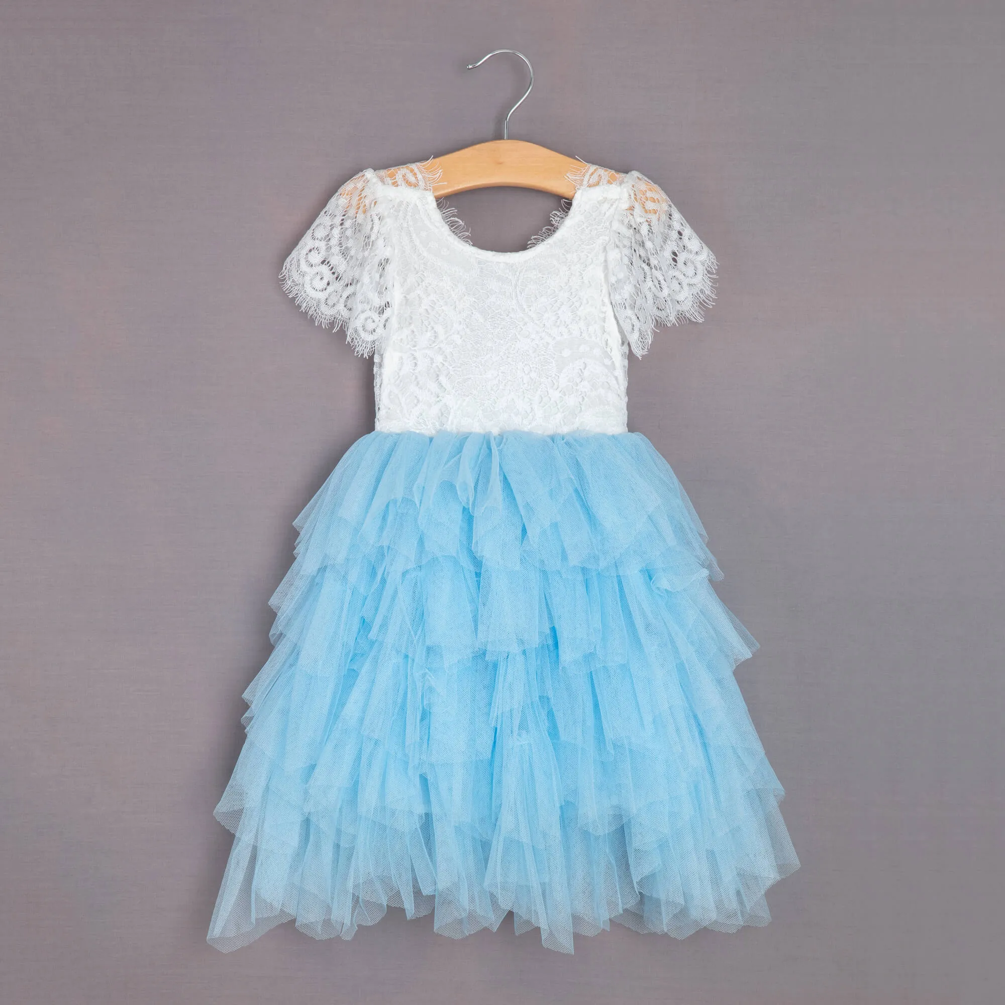 Bohemian Princess Dress - Sky Blue