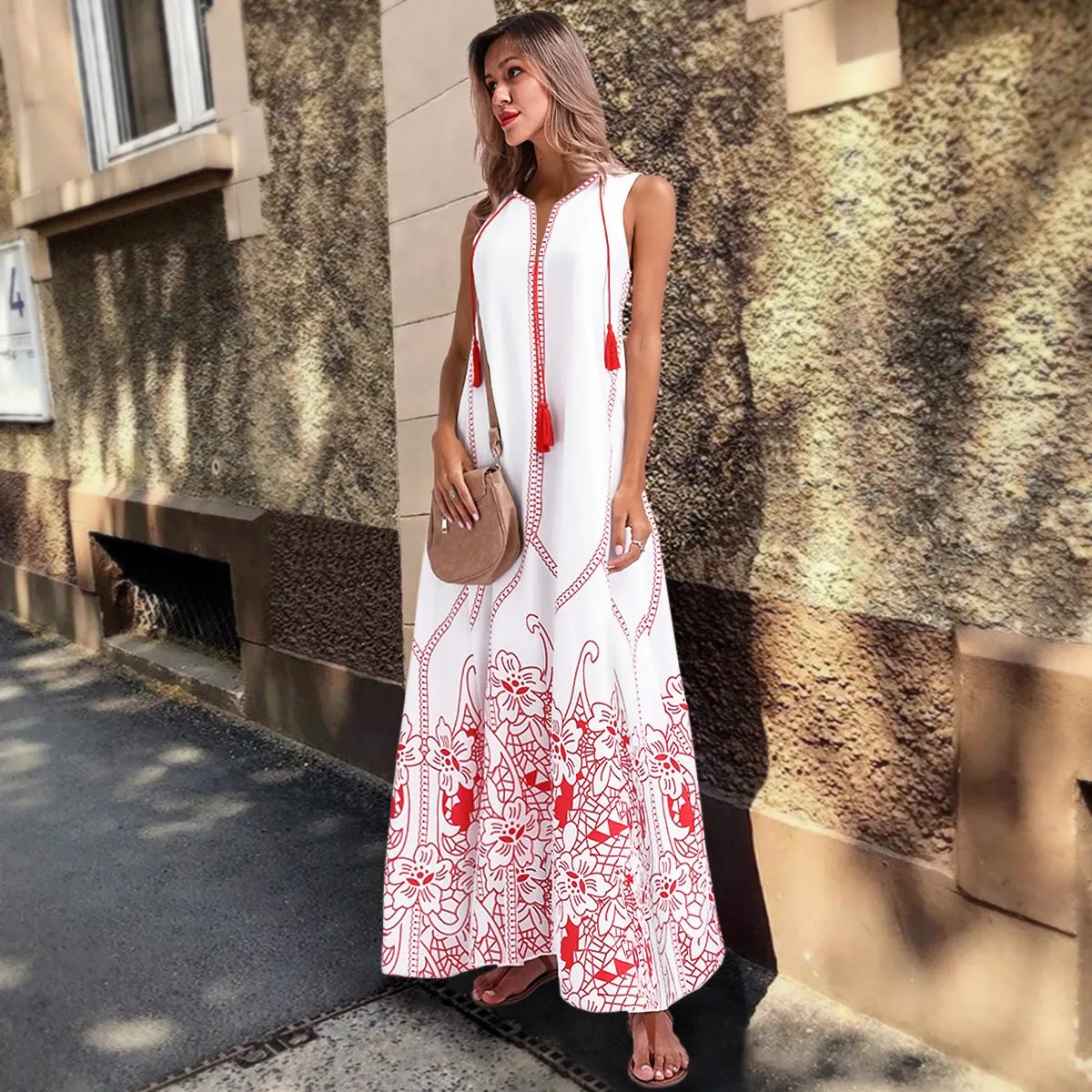 Bohemian Sleeveless Loose Bech Dresses