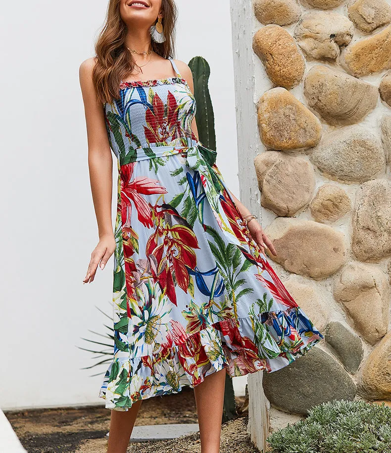 Bohemian Sling Dress Beach Skirt