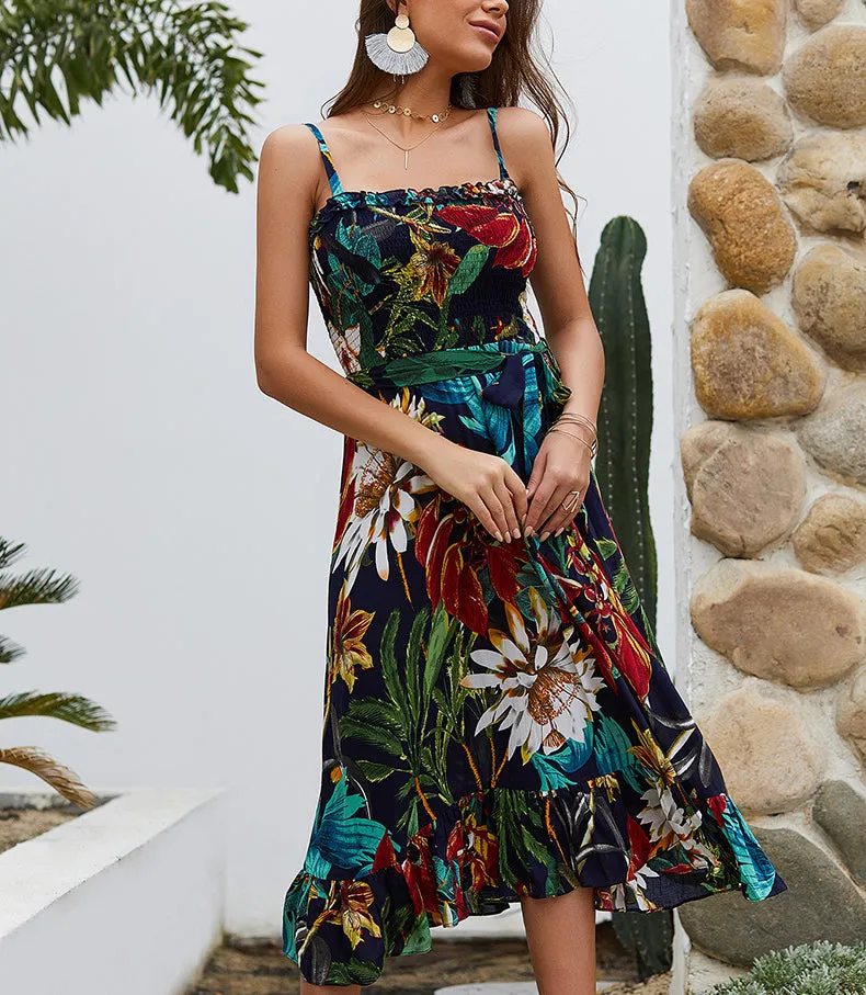 Bohemian Sling Dress Beach Skirt