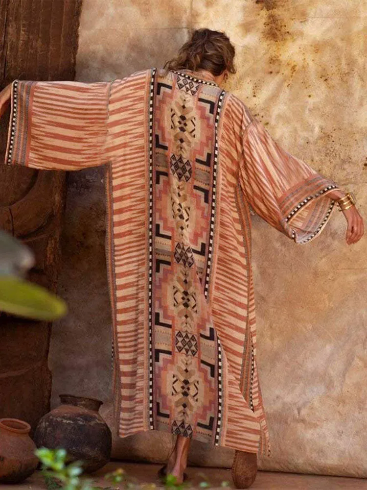 Bohemian Style Belted Kimono