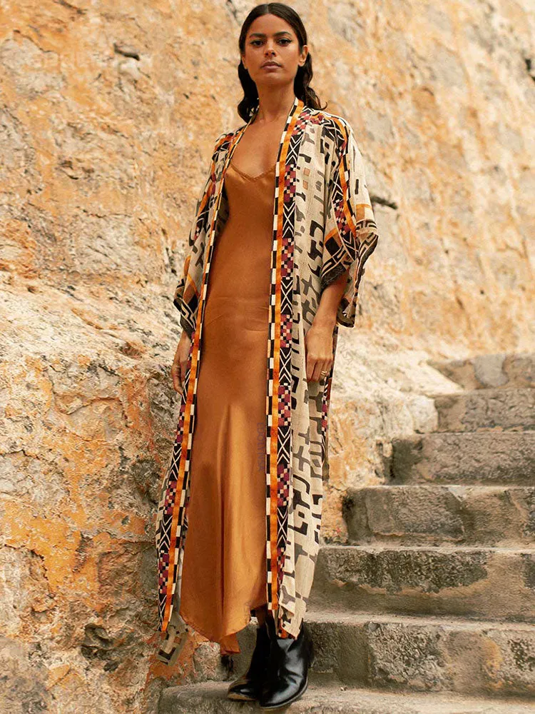 Bohemian Style Belted Kimono