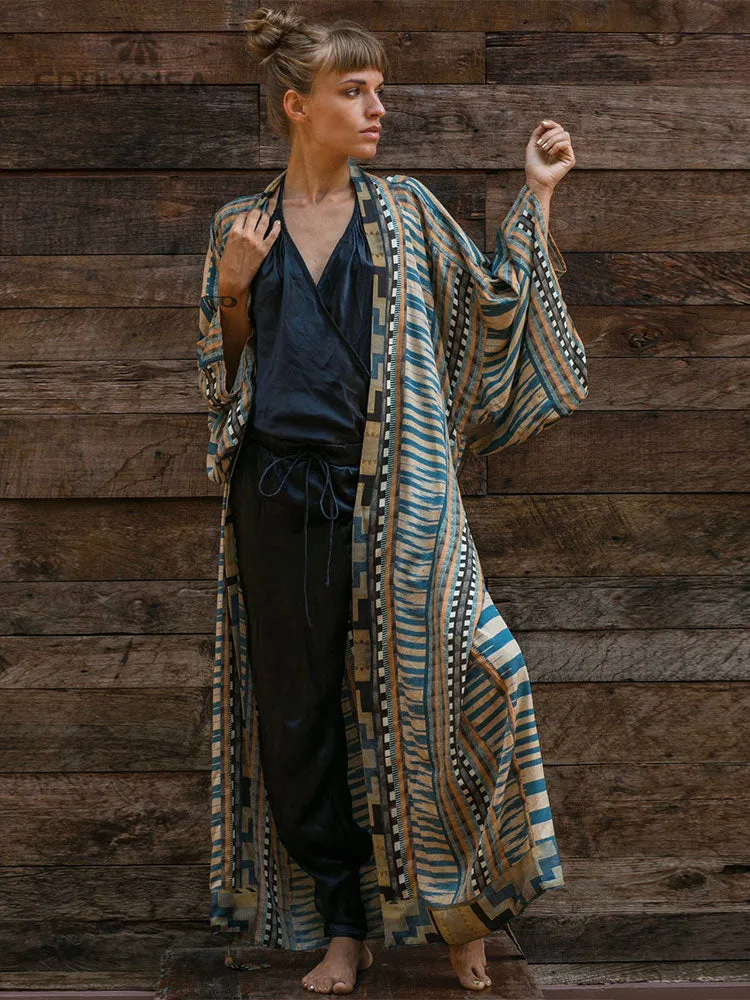 Bohemian Style Belted Kimono