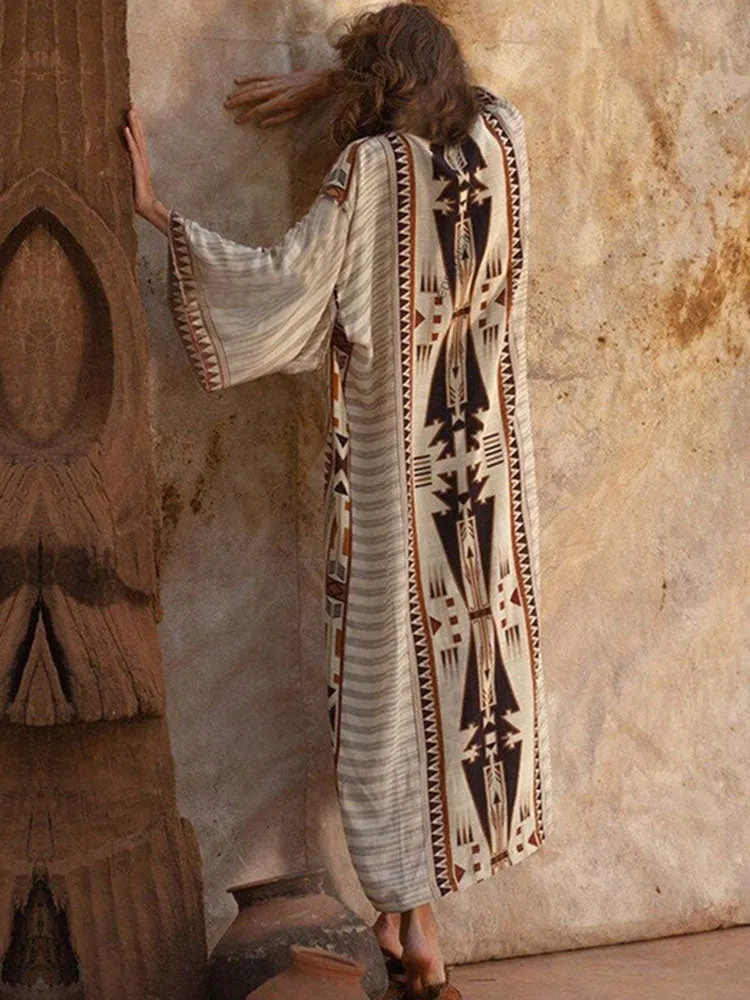 Bohemian Style Belted Kimono