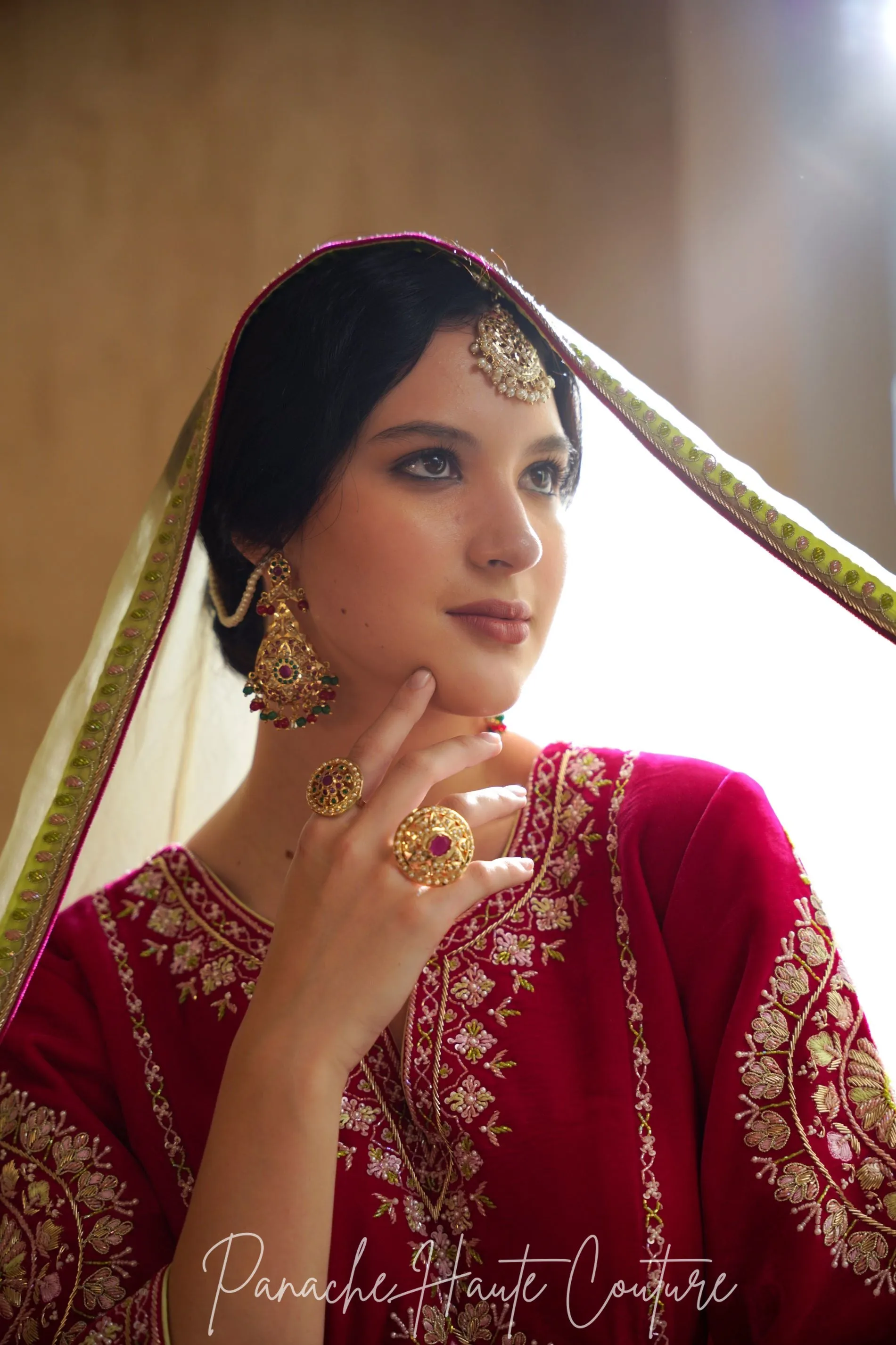 Bold and Beautiful Hot Pink and Pistachio Green Punjabi Suit
