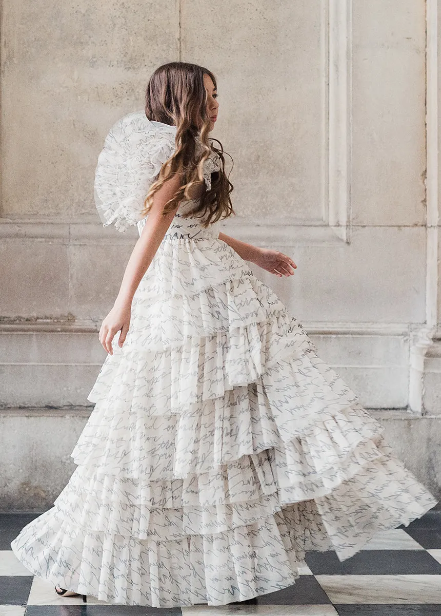 Briony Impact Dress in Script