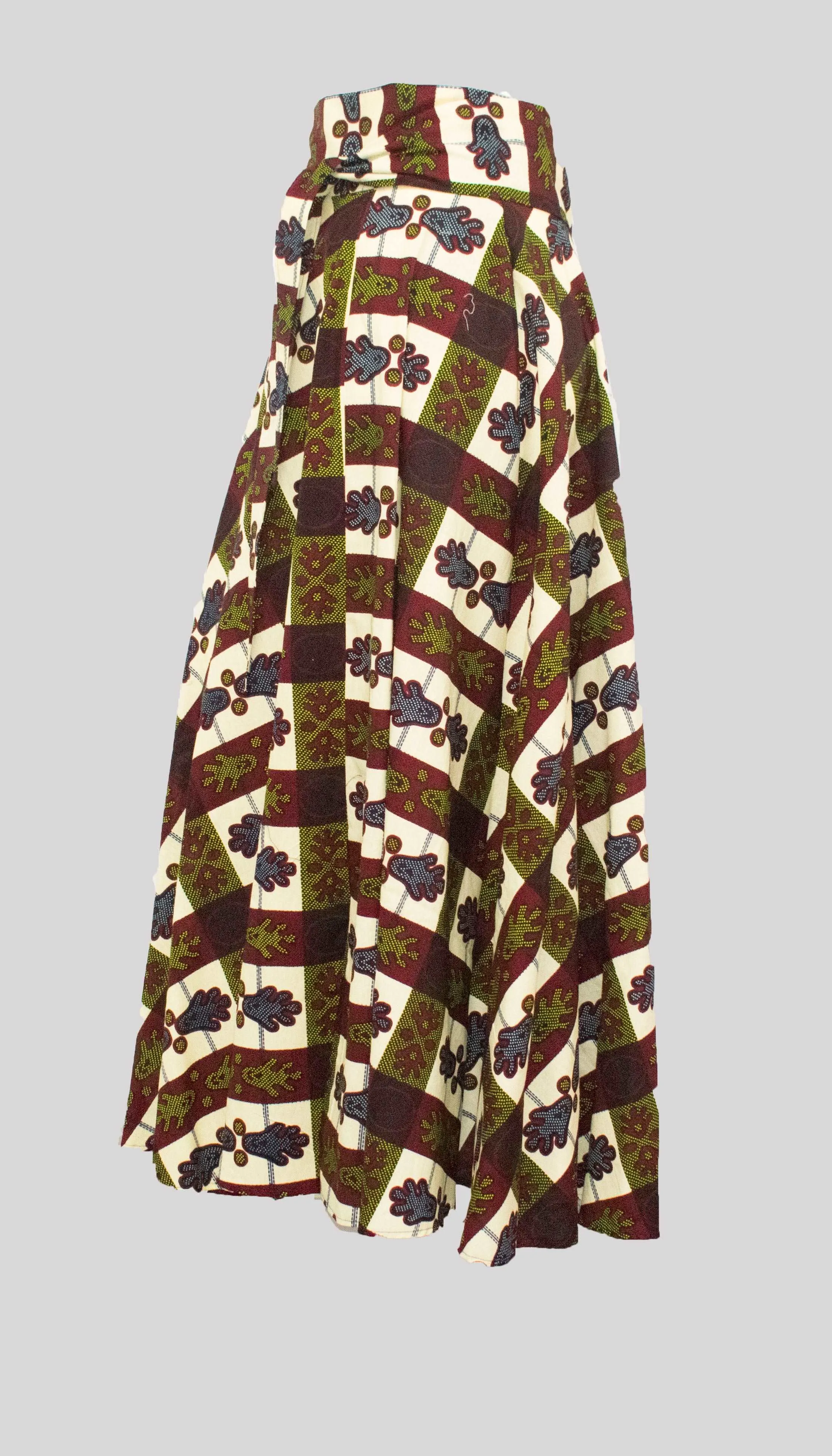 Brown Floor Long Maxi Skirt Original Superior Cotton