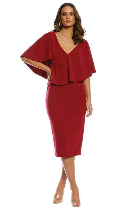 BUY IT PASDUCHAS Canopy Midi Dress (Ruby)