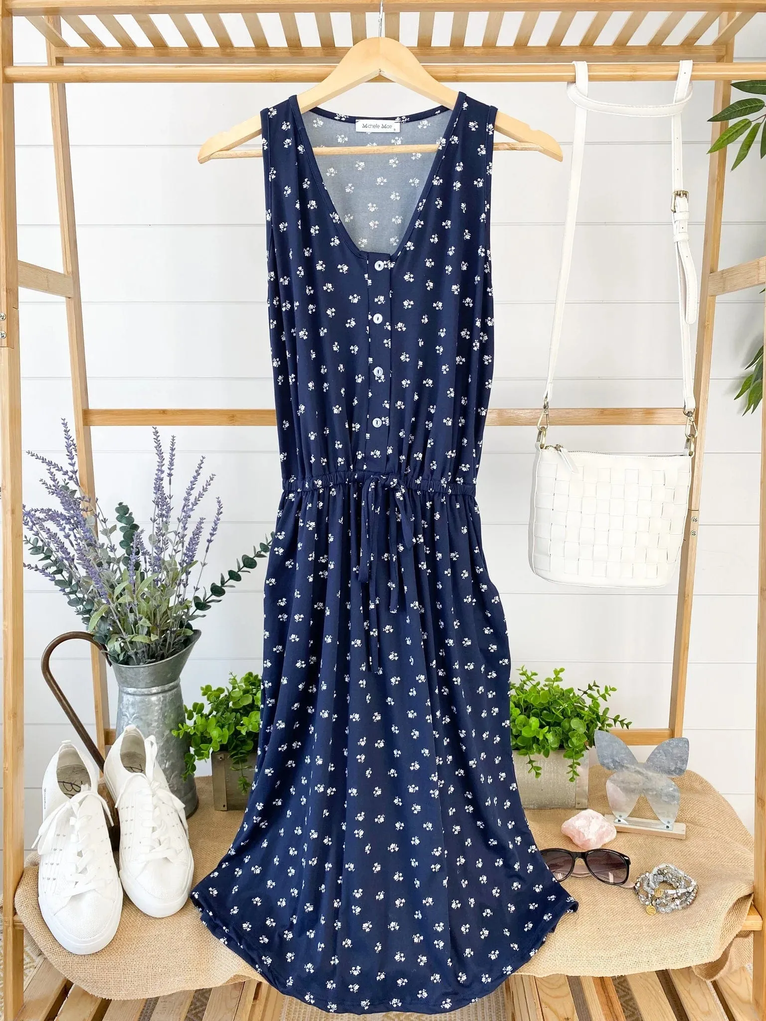 Call It a Tie Button Front Comfy Dress (5 colors)
