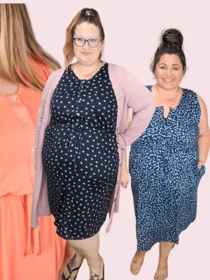 Call It a Tie Button Front Comfy Dress (5 colors)