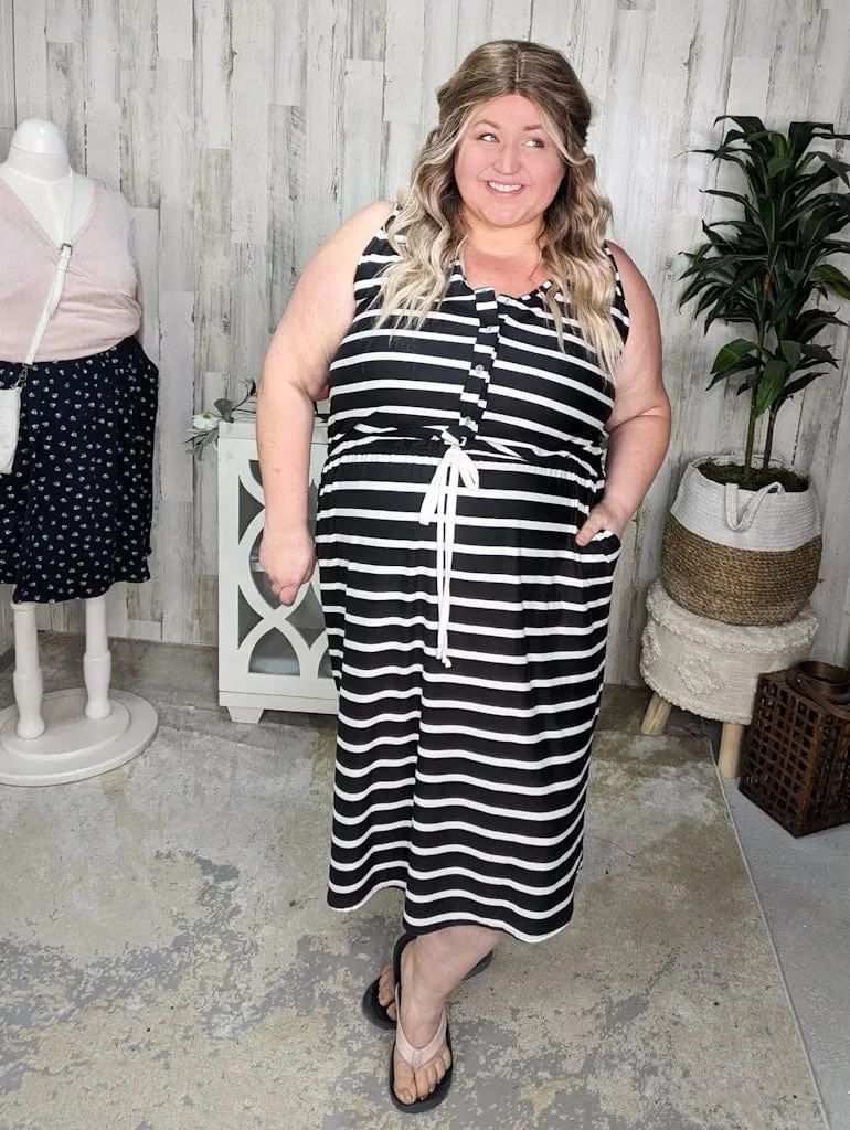 Call It a Tie Button Front Comfy Dress (5 colors)