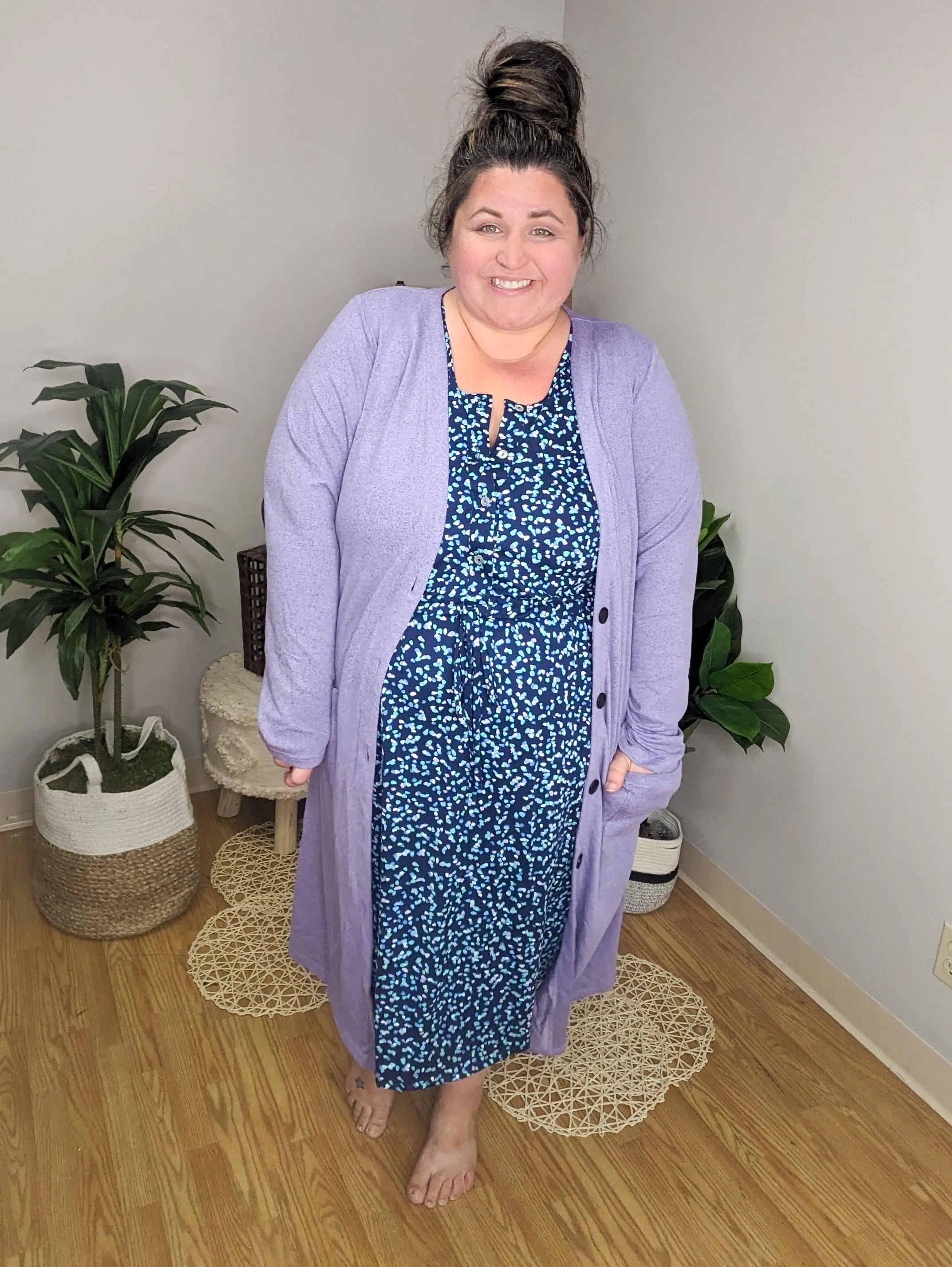 Call It a Tie Button Front Comfy Dress (5 colors)