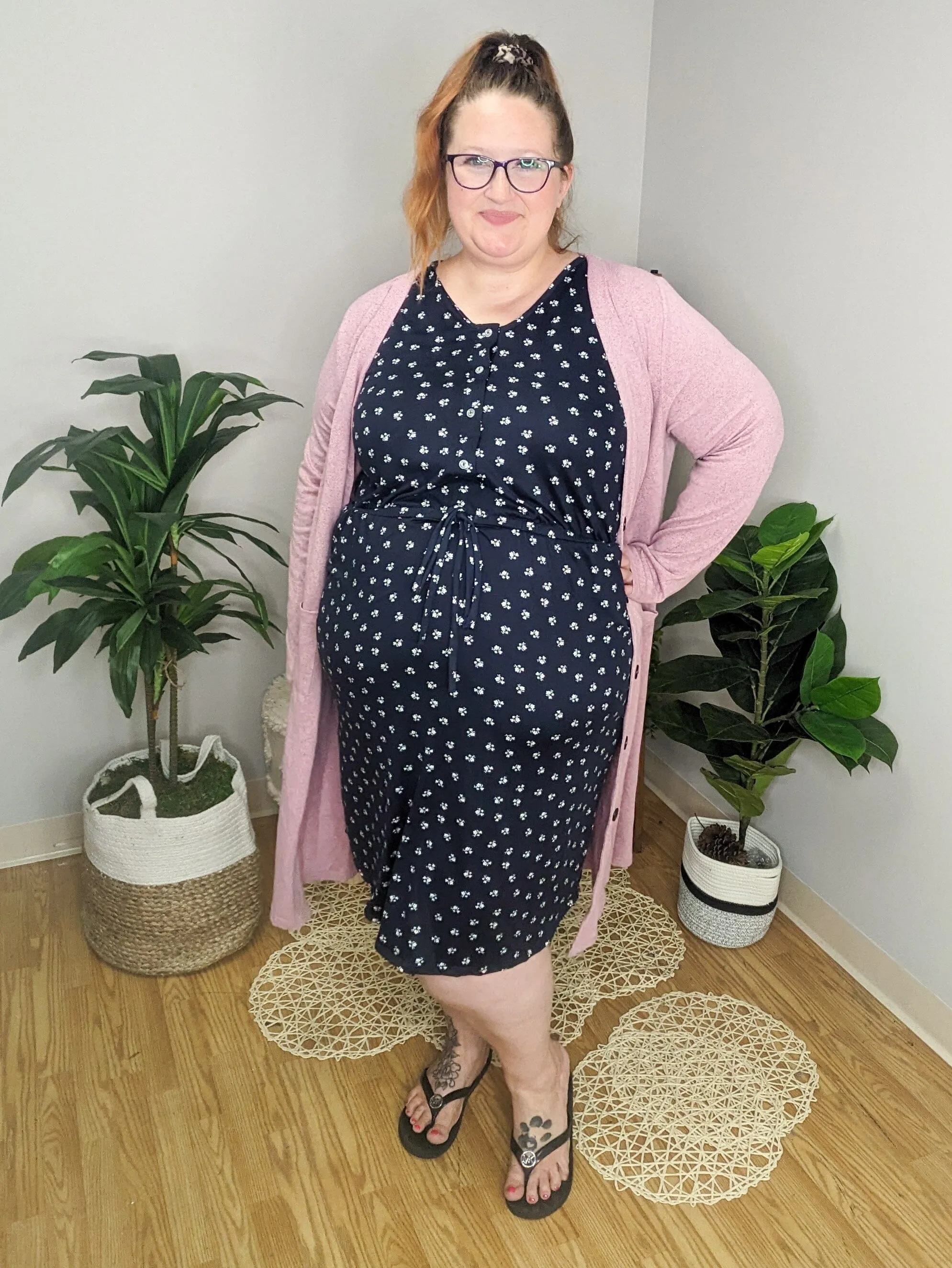 Call It a Tie Button Front Comfy Dress (5 colors)