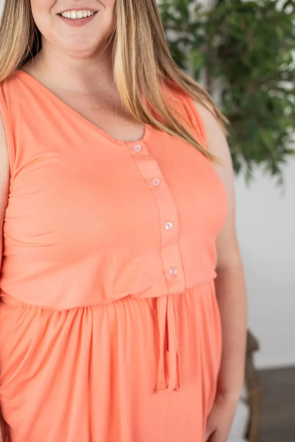Call It a Tie Button Front Comfy Dress (5 colors)