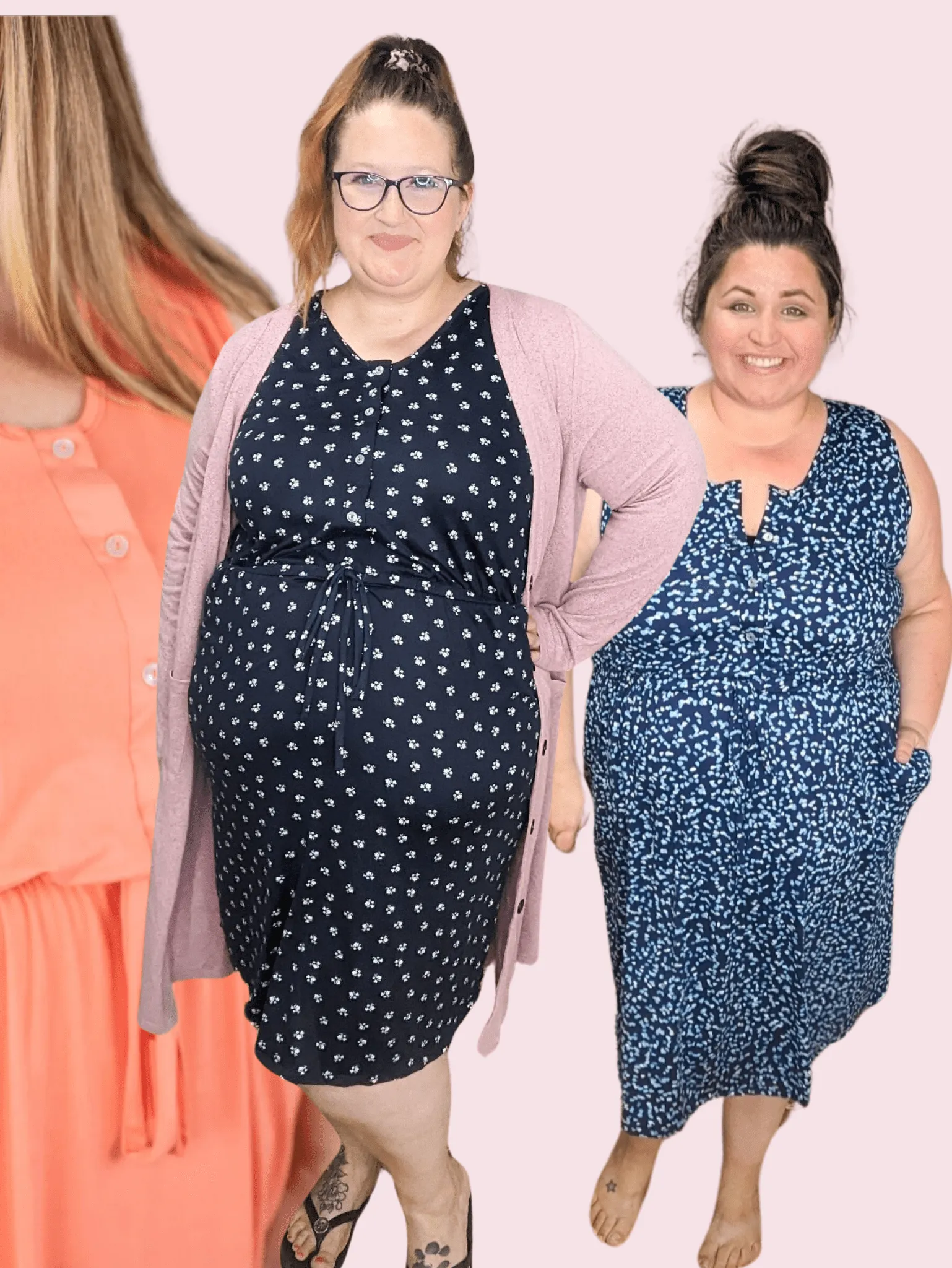 Call It a Tie Button Front Comfy Dress (5 colors)
