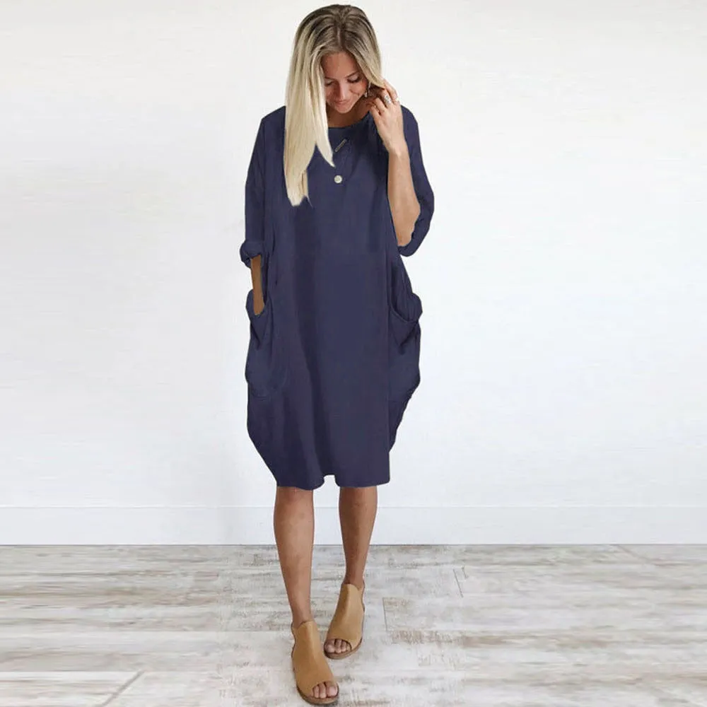 Cameron Leek Crew Neck Dress