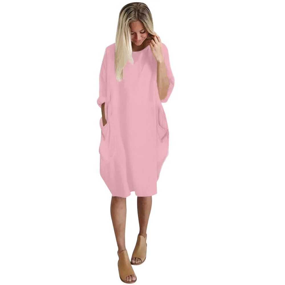 Cameron Leek Crew Neck Dress