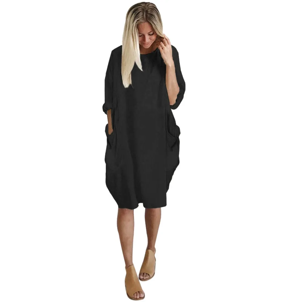 Cameron Leek Crew Neck Dress